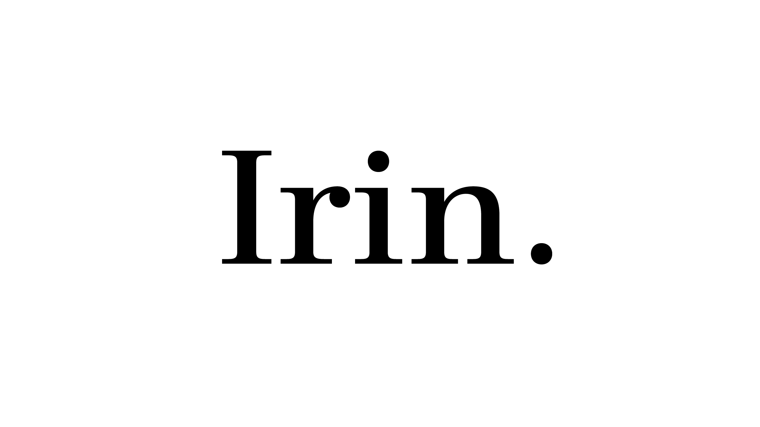 Branding: Irin