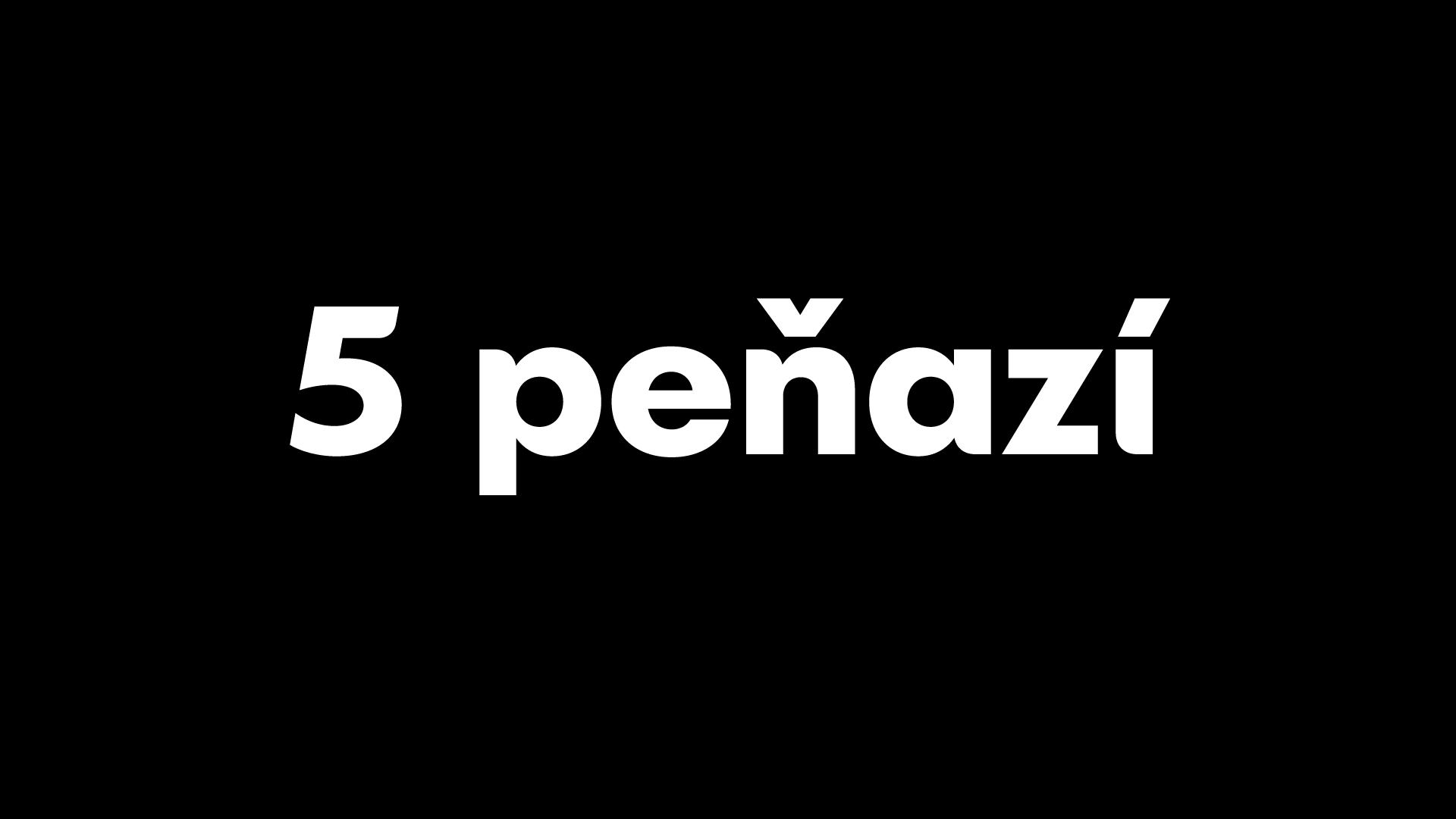 Custom Fonts: 5 peňazí