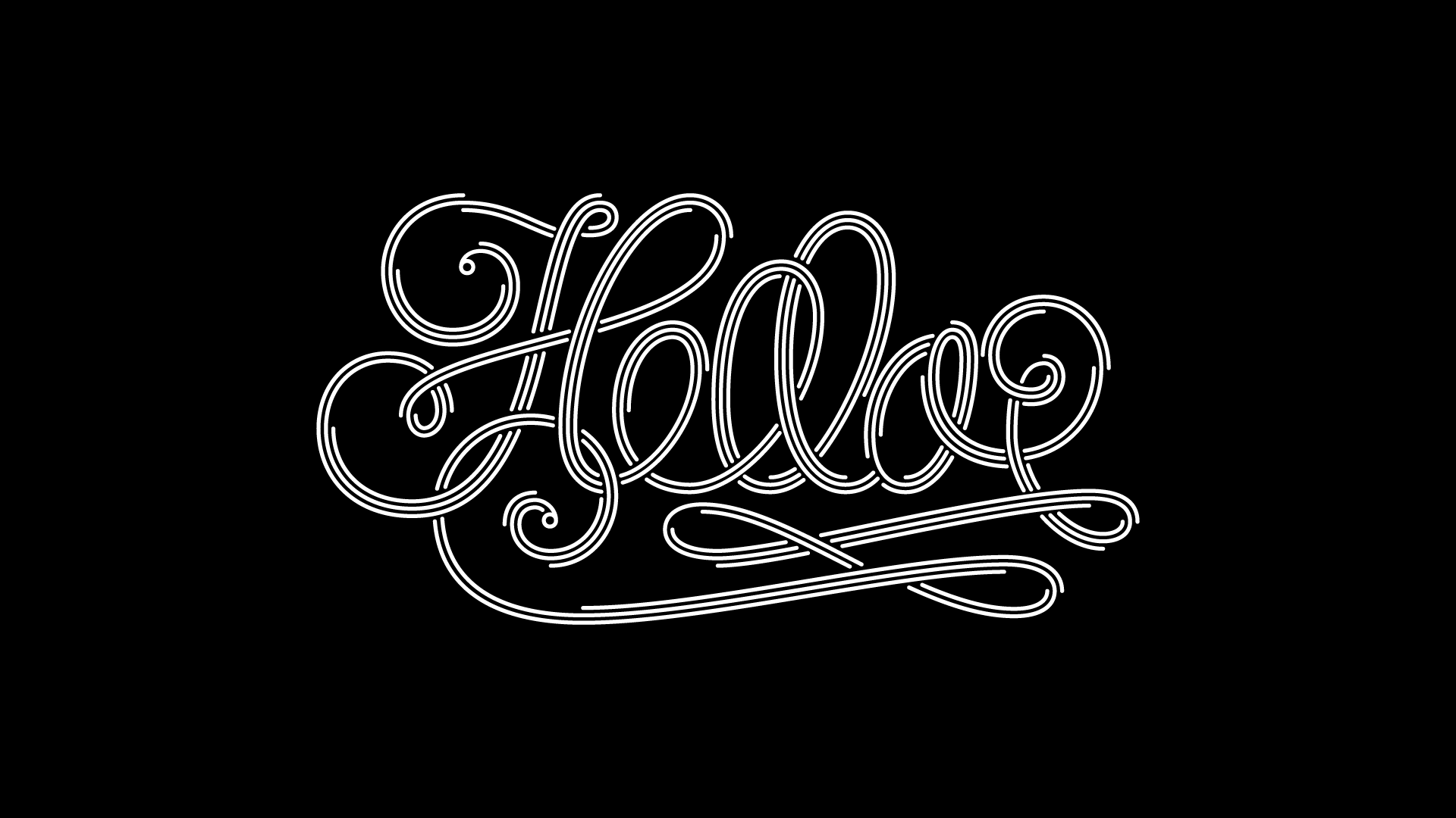 Lettering: Hello