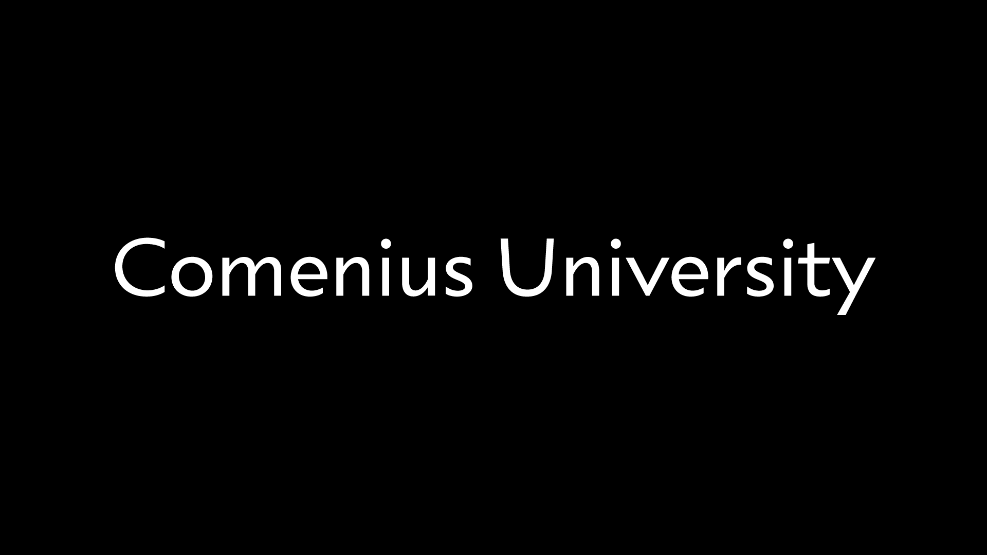 Custom Fonts: Comenius University