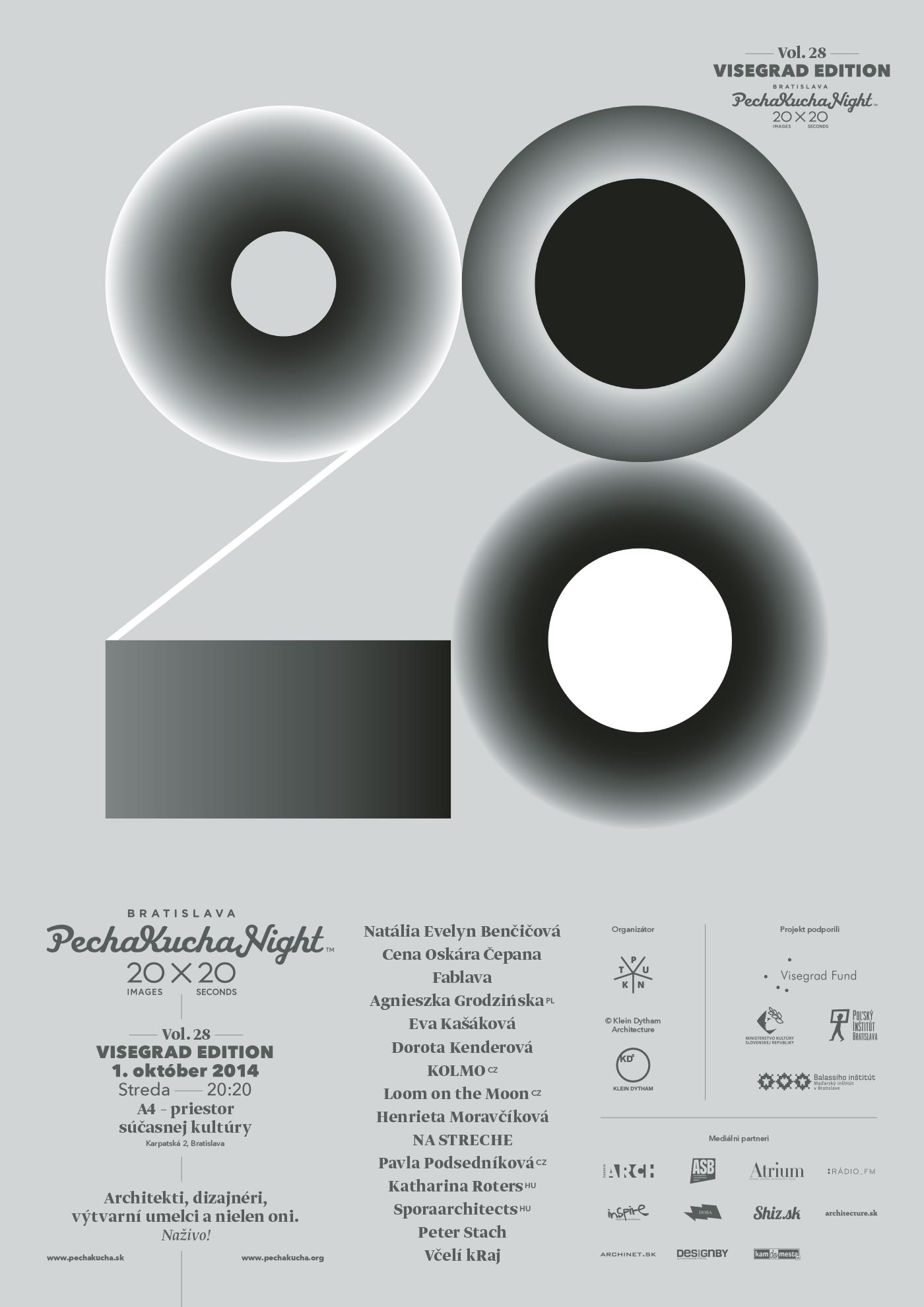 Lettering: PechaKucha Night Bratislava