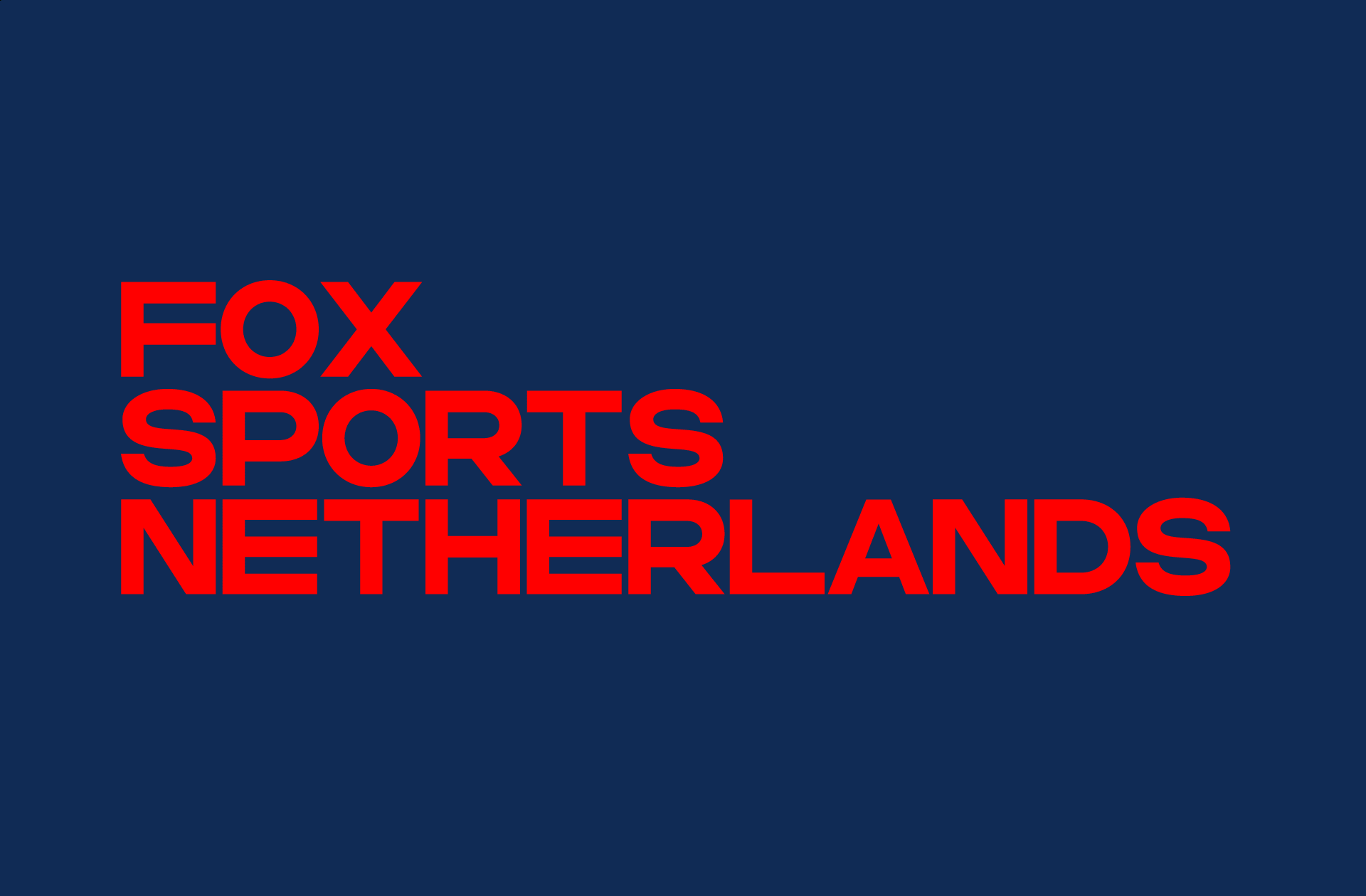 Písmo na mieru: Fox Sports Netherlands
