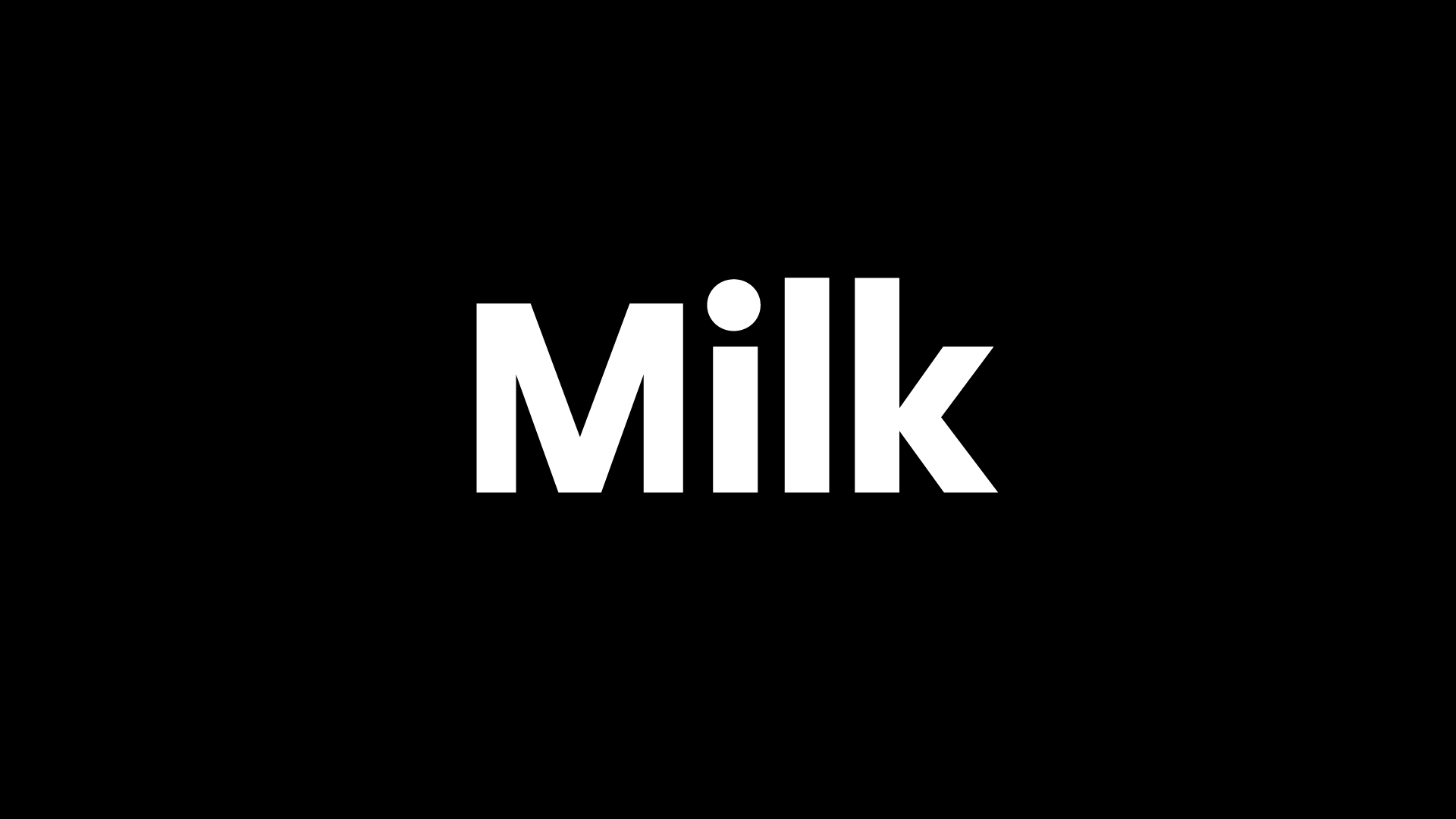 Písmo na mieru: Milk