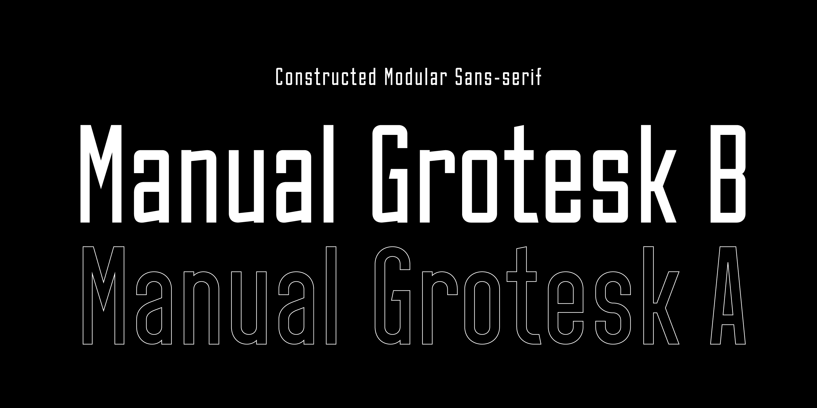 Písmo Manual Grotesk B