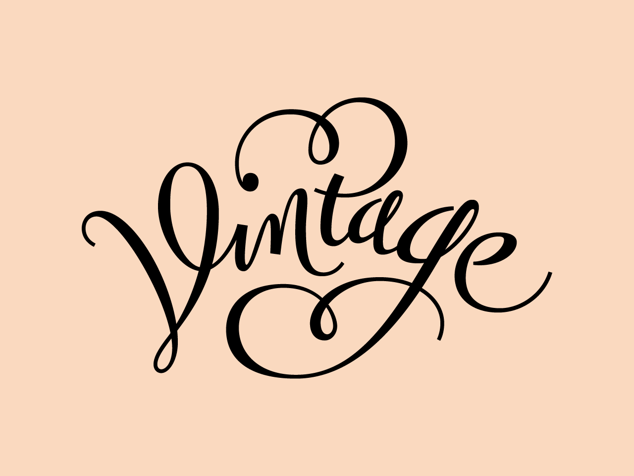 Lettering: Vintage