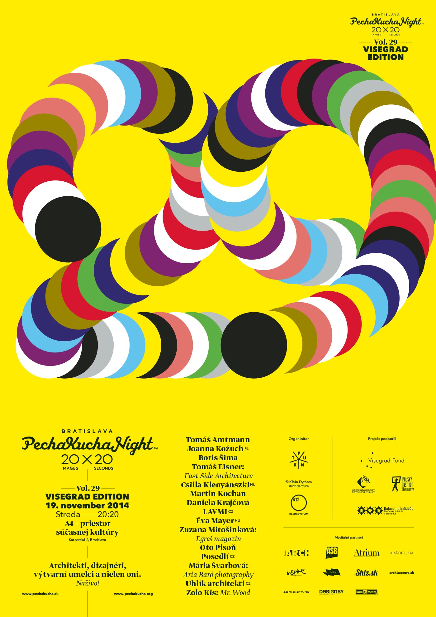 Lettering: PechaKucha Night Bratislava