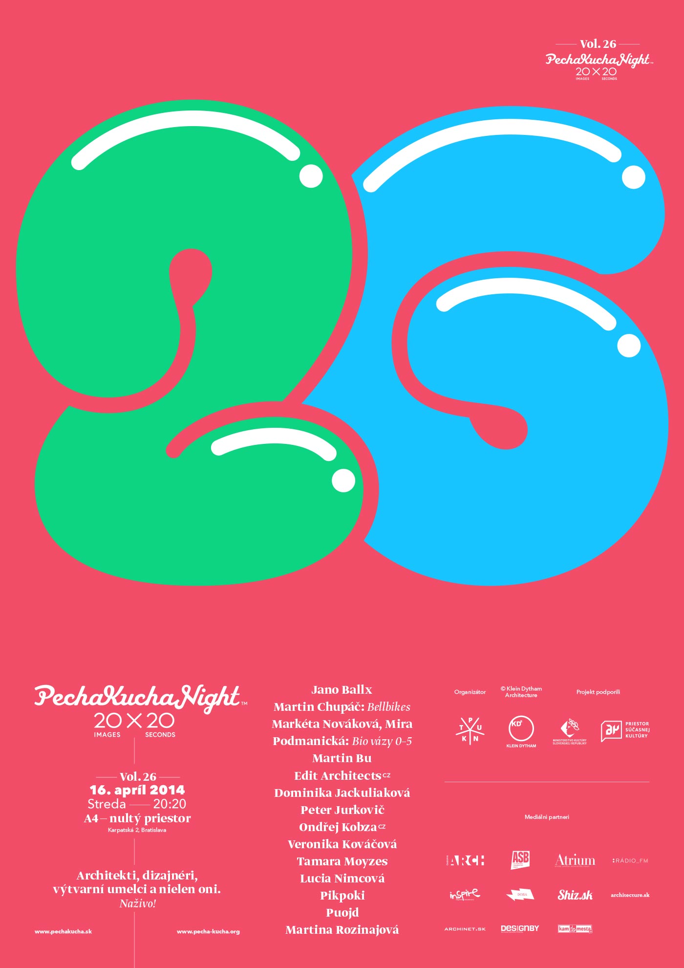 Lettering: PechaKucha Night Bratislava