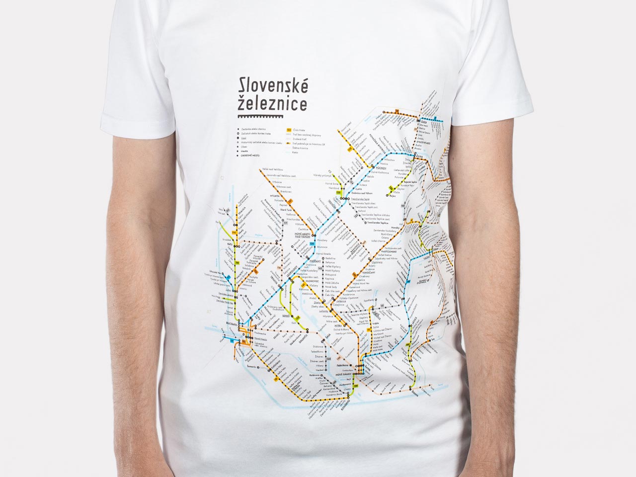 Grafika: Mapa slovenských železníc 2019