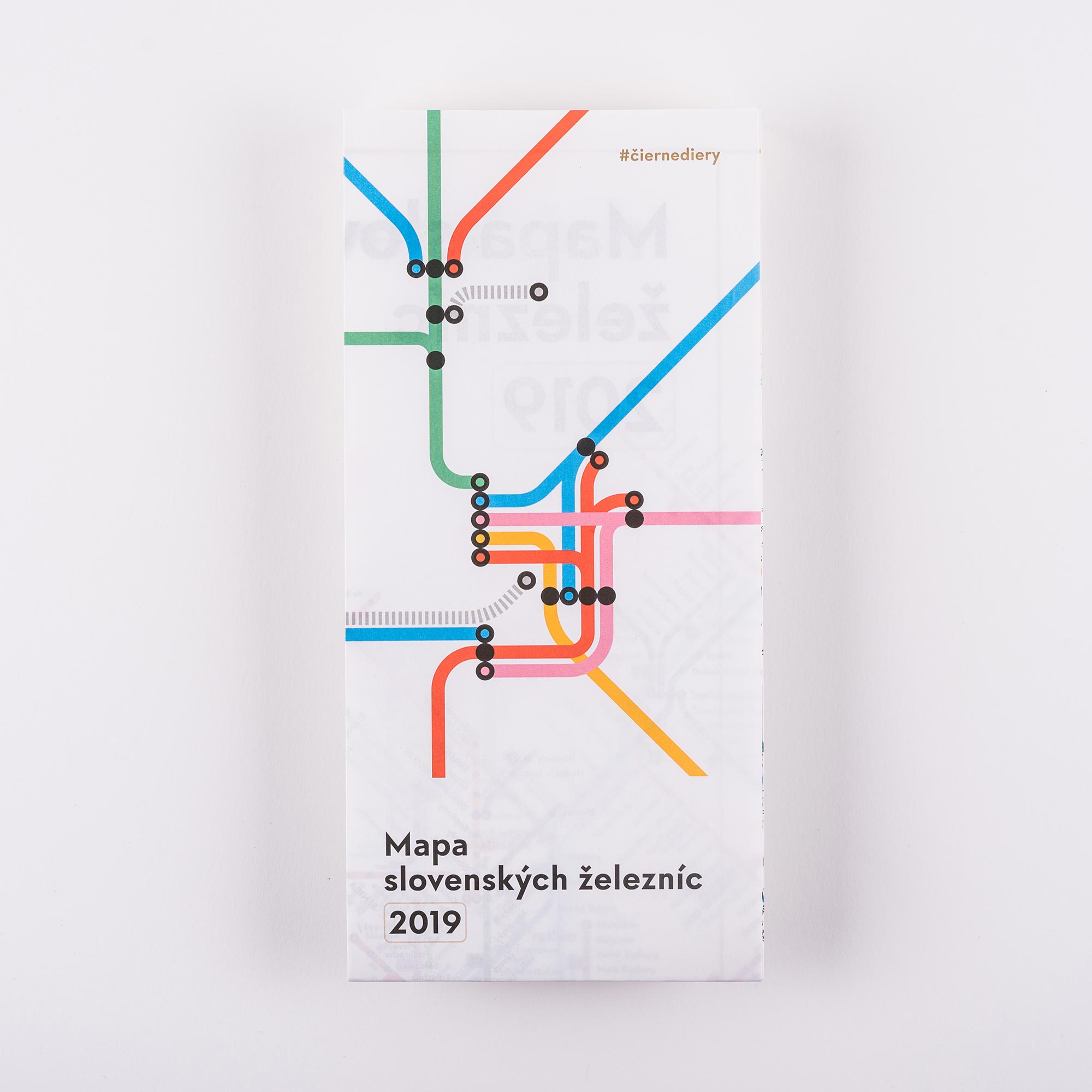 Grafika: Mapa slovenských železníc 2019