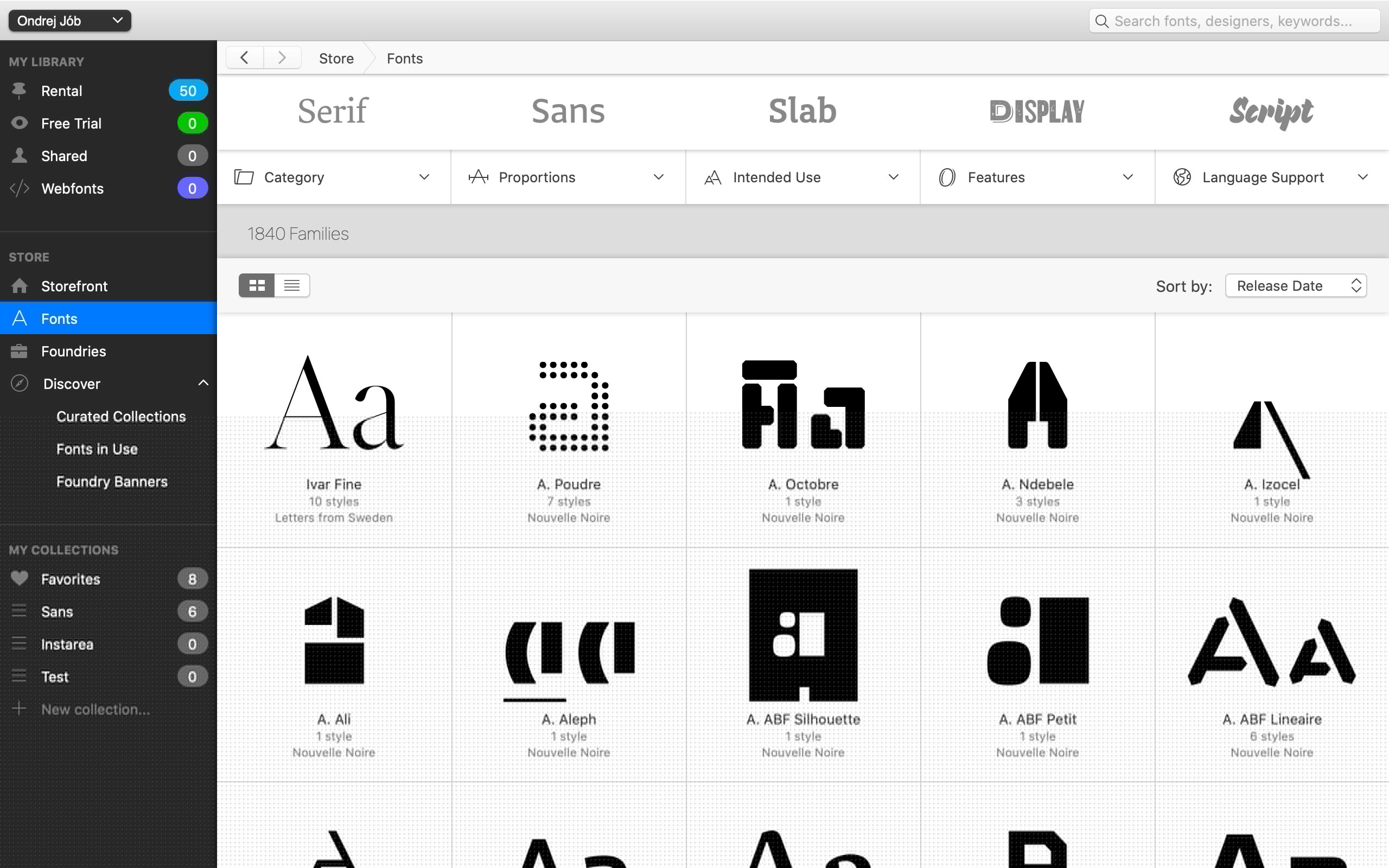 Digital: Fontstand